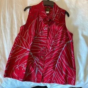 Original Hawaii print shirt fabric print n sewed in Hawaii like new